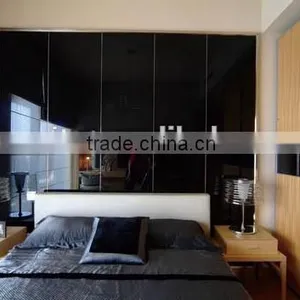 Black Printing Glass for TV Setting Wall thumbnail-1