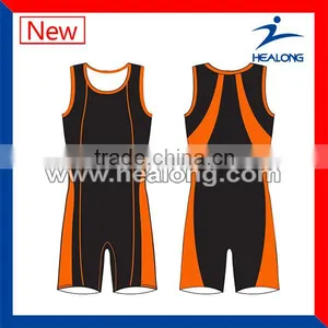 High Quality Lycra Custom Wrestling Singlet thumbnail-1