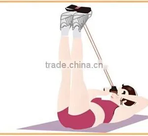 (120505)New Pedal Resistance Bands Slimming Fitness Wall Pulley Yoga Rope Latex Home Gym thumbnail-6