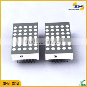 Single Red Color P3.0mm 5.0mm 5x7 Clear White Matrix Glue Display, LED Matrix 5x7 thumbnail-1