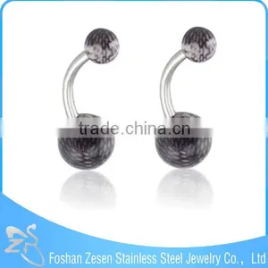 Stainless Steel Jewelry Main Material Resin Balls Belly Piercing Jewelry thumbnail-5