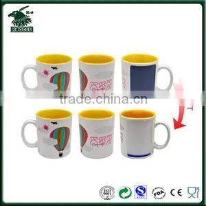 Promotional Mugs Hot Water Color Changing Mug Heat Sensitive Color Changing Mugs 300ml Ceramic Mug thumbnail-1
