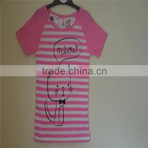 Cotton Net Plain Cat Baby Girl Tshirt thumbnail-1