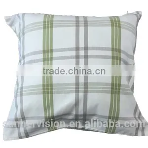Poly/Cotton Checker Chair Cushion Cover thumbnail-6