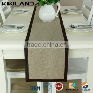Grey Color Woven Solid Table Runner/Handmade Printed Table Runner Quality Choice thumbnail-1