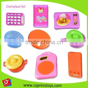 Miniature Kitchen Cookware Playset for Kids With Cooking Utensils Set thumbnail-6