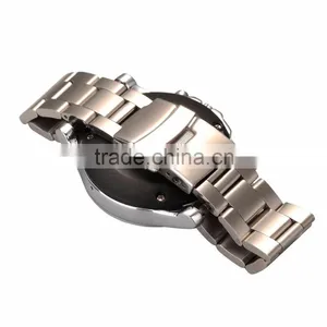 2015 Hi-Tech Metal Body Round Screen Bluetooth Smart Watches Men thumbnail-4