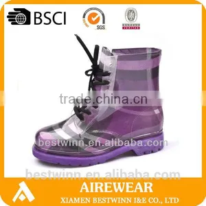 Women Clear Rain Boots thumbnail-1