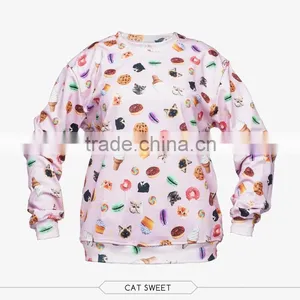 New Design Round Neck Pullover, Custom 3D Sublimation Plain Sweatshirt thumbnail-6
