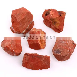 Bulk Wholesale Tumbled Stones Red Jasper Natural Rough Gemstone for Sale / Rough Uncut Gemstones thumbnail-1