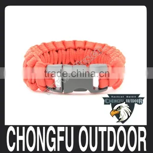 2016 Army Survival 550 Parachute Cord Bracelet With Plastic Buckle for Outdoor Survival thumbnail-1