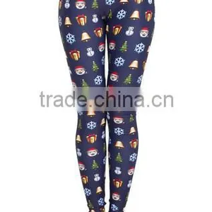 Woman Body Fitted Christmas Emoji Leggings / Tights Full Sublimated With Custom Design thumbnail-1