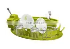 China LBY Magic Green Dish Rack With Tray and Cutlery Holder thumbnail-1