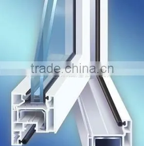Grill Design UPVC/PVC Swing Door With Fixed Parts thumbnail-1