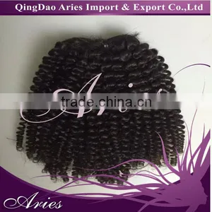 Brazilian Deep Wave Curly Virgin Hair Brazilian Virgin Hair Kinky Curly Human Hair Weave Bundles thumbnail-1
