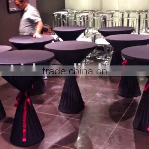 Lycra Spandex Cocktail Table Cloth for Wedding Wholesale Table Linen thumbnail-2
