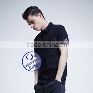 Single Jersey Men's Blank Polo Shirt With Custom Label thumbnail-2