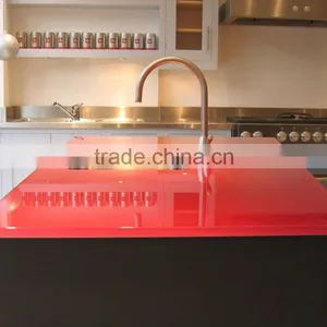 Back Painted Glass Kitchen Worktop With AS/NZS 2208:1996 and EN12150 Certificate thumbnail-1