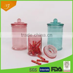 Cylinder Clear Glass Candy Jar,Glass Storage With Glass Lid , Cylinder Clear Glass Candy Jar thumbnail-2