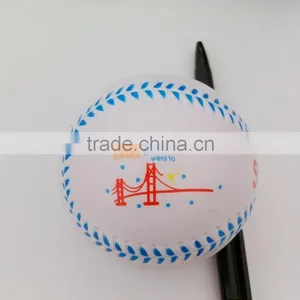 White Blue pu Stress Baseballs thumbnail-1