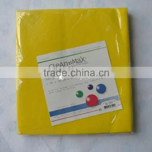 Needle Punched Nonwoven Fabric Yellow Color Viscose Floor Cleaning Cloth thumbnail-2