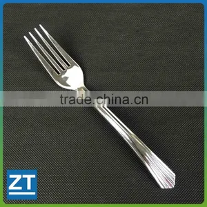Silver Plastic Silverware, Heavy Duty Looks Like Silver Forks thumbnail-1