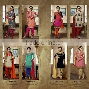 CHANDERI DESIGNER SALWAR KAMEEZ thumbnail-2