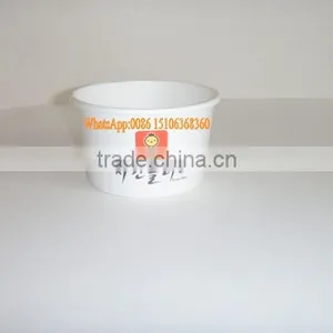 340ml Wholesale Print Customized Logo Ice Cream,Chocolate Cup With Lid,Spoon,Stick thumbnail-3