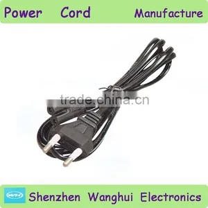 Brazil 2 Round/circle Pin Plug Power Cord/cable/wire/line Strippde thumbnail-1