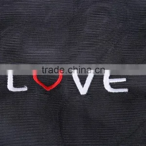 YIWU RODA 100% Polyester Mesh Square Black Embroidery Laundry Bag thumbnail-3