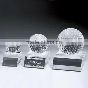 Good Quality Crystal Golf Trophy thumbnail-1