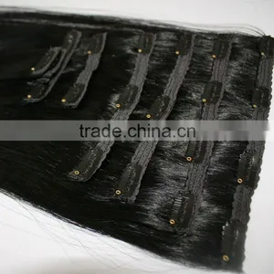 Silk Straight Style100% Remy Human Hair Clipin Hair Extension thumbnail-1