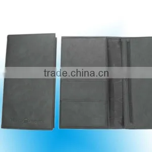Direct Factory Sale Leather Cheque Holder/leather Passport Holder/leather Cheque Holder With Custom Logo thumbnail-3