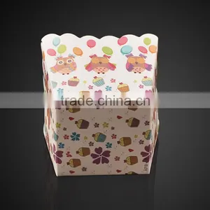 XFB18 BAKEST New Small Square Lovely Pattern Muffin Cake Paper Cup DIY Baking Tools thumbnail-3