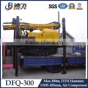 Water Well Drilling Equipment Rig With DTH Hammer and Air Compressor thumbnail-2