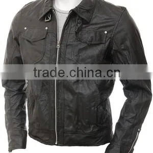 Good Quality Fashion Winter Men's Leather Jacket thumbnail-1