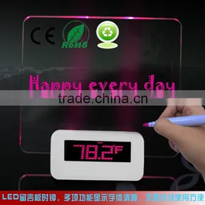Multi Function Digital Alarm Clock With Board for Leaving a Message thumbnail-4