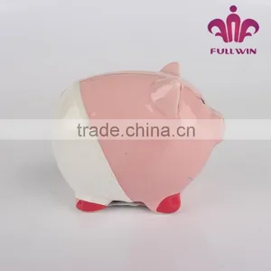 Clay Piggy Bank Pink Pig Piggy Bank Unopenable Piggy Bank thumbnail-4