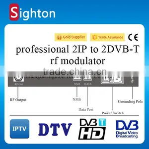 2 Channels ip to Dvb-t Modulator Fully Complying With EN300744 Standard thumbnail-1