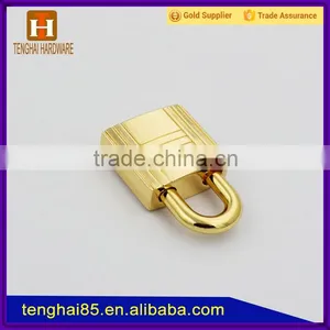 Zinc Alloy Light Gold Handbag Accessory Lock for Purse thumbnail-2