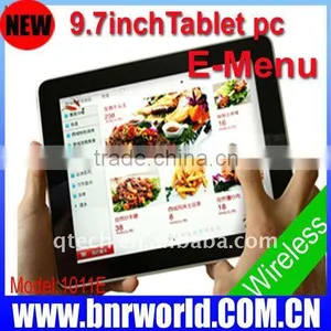 9.7 Inch Wireless E-menu Order System for Restaurant thumbnail-1