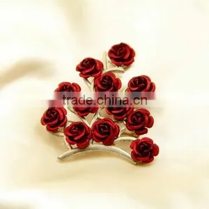 Alloy Rose Wedding Brooch Bouquet thumbnail-1