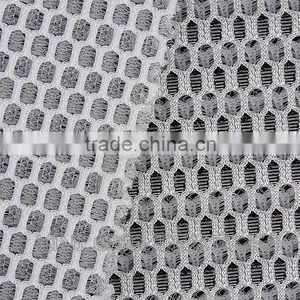 Polyester Knitted Black Yarn Sandwich Mesh Fabric for Sportwear thumbnail-6