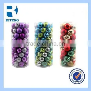 New Solid Color Rounded Ball With Design Plastic Decorate Handmade Christmas Ball Outdoor Decorative Led Light Ball thumbnail-1