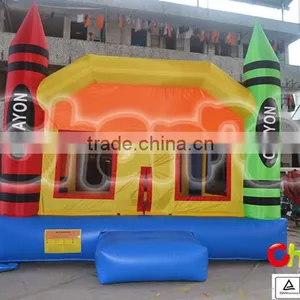 Inflatable Nylon and Pvc Crayon Bounce Castle for Sale thumbnail-1