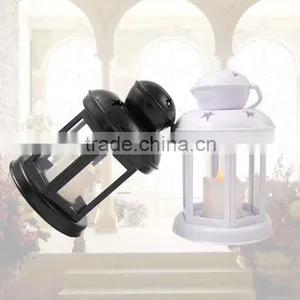 2015 Promotion BS10 Decorative Star Pantern Colorful ABS+ Glass Hurricane Lamp for Candle Holder thumbnail-4