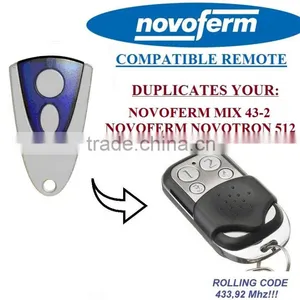 For NOVOFERM NOVOTRON 512,NOVOFERM MIX 43-2 Remote Duplicator Rolling Code 433,92MHZ thumbnail-1