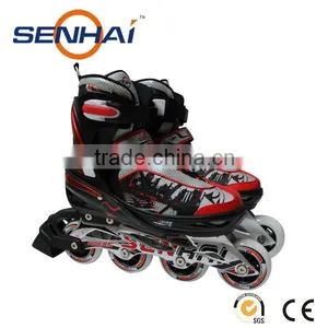 2015 HOT SALE INLINE ROLLER SKATES SHOES ALUMINUM FRAME WITH PU WHEELS PP STOPPER ABEC-5 BEARINGS thumbnail-1