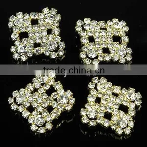 Fashional Shank Golden Rhinestone Button for Apparel RNK182J thumbnail-2