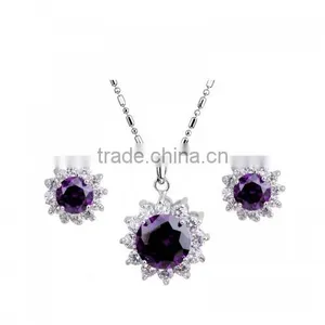 Red Jewelry Set Gemstone Jewelry Set Stud Earring Sets thumbnail-6